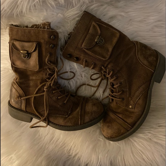 roxy combat boots